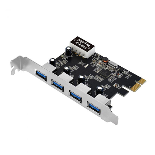 4-Port SuperSpeed USB 3.0 PCIe Host Card W/ Internal 20-Pin Connector